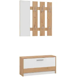 Garderoba Rimini Artisan/Biały 11011704