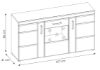 Obrazek Komoda trzydrzwiowa Cortina 3D CNAK03