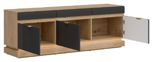 Obrazek Szafka RTV trzydrzwiowa Milton ML01 antracyt