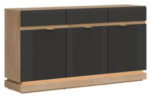 Obrazek Komoda szeroka Milton ML03 z szufladami antracyt