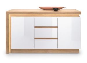 Obrazek Komoda dwudrzwiowa Lyon LYOK01 z szufladami