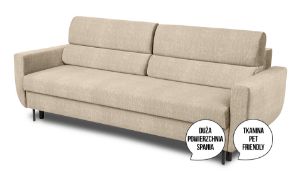 Sofa rozkładana z pojemnikiem Canto beż