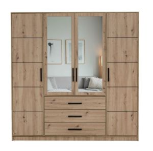Obrazek Szafa czterodrzwiowa z szufladami Koleo dąb artisan