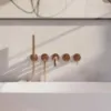 Obrazek Bateria wannowa 5-otworowa podtynkowa Y miedź szczotkowana
