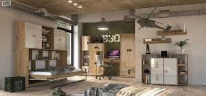Obrazek Biurko 120 z szufladą Index 10 dąb artisan