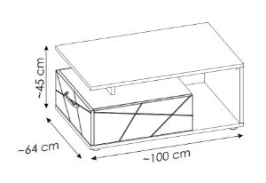 Obrazek Stolik kawowy Venezia VENT01