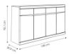 Obrazek Komoda czterodrzwiowa z szufladami Summer 4D-4S TYP 40