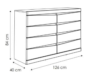 Obrazek Komoda z szufladami Summer 8S TYP 44