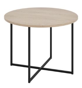 Stolik okrągły Alto 70 cm dąb cremona/czarny
