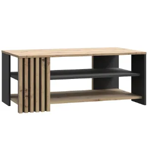 Stolik okolicznościowy Zaandam prostokąt 60x110 artisan/czarny