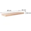 Obrazek Półka FSD 60/24 dąb fornirowany 656602 600x235