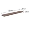 Obrazek Półka FSD 118/24 orzech fornirowany 656803 1180x235