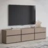 Obrazek Szafka RTV Cross  3k3s Congo/Czarny 41