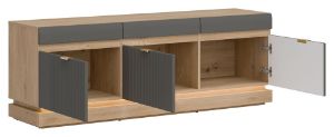 Obrazek Szafka RTV Milton ML01 dąb cremona torro/szary