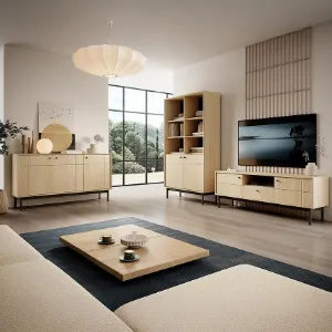 Obrazek Szafka nocna Japandi S54 dąb linea