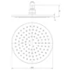 Obrazek Deszczownica Slimline Ø20 cm chrom