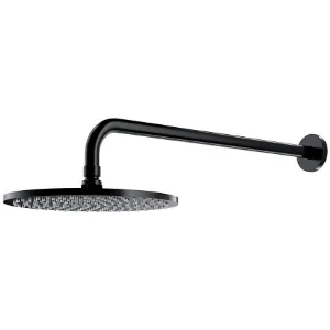 Deszczownica z ramieniem Slimline Ø25 cm czarna