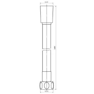 Obrazek Wąż prysznicowy 150 cm złoty