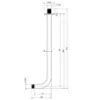 Obrazek Ramię prysznicowe ścienne 40 cm chrom