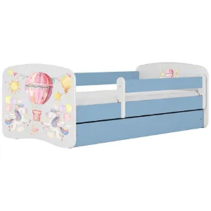Łóżko dziecięce Babydreams+SZ+M niebieski 80x160 balonik