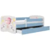 Obrazek Łóżko dziecięce Babydreams+SZ+M niebieski 80x180 balonik