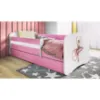 Obrazek Łóżko dziecięce Babydreams+SZ+M różowy 80x160 baletnica