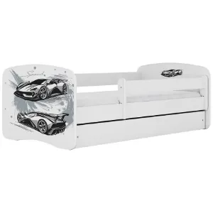 Obrazek Łóżko dziecięce Babydreams+SZ+M biały 70x140 auto