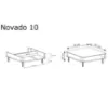 Obrazek Ława Novado 10nv Clay Gray