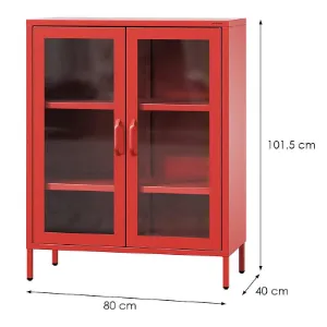 Obrazek Witryna Metalowa Gina Modern Red