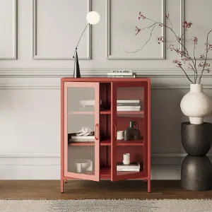 Obrazek Witryna Metalowa Gina Modern Red