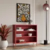 Obrazek Regał Metalowy Niski Luca Modern Red
