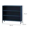 Obrazek Regał Metalowy Niski Luca Modern Dark Blue