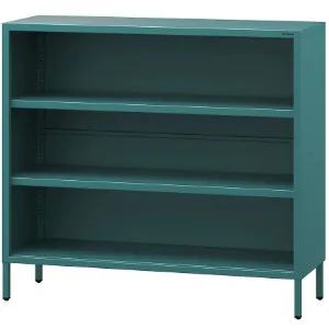 Regał Metalowy Niski  Luca Modern Sea Green