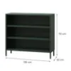 Obrazek Regał Metalowy Niski Luca Modern Bottle Green