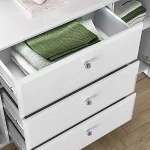 Obrazek Komoda Glamour 02 Biały Połysk