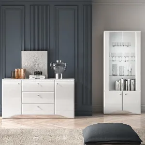 Obrazek Komoda Glamour 02 Biały Połysk