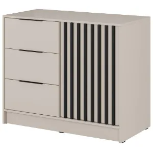Komoda Nelly 1d Cashmere/Czarny