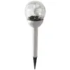 Obrazek Lampa solarna KULKA RGB 8CM CRACK EKO0614