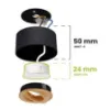 Obrazek Lampa Amat 50mm Black/Gold O K1