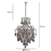 Obrazek Lampa W-E 0705/6 Cr+Wt+Sn
