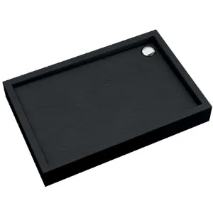 Obrazek Brodzik prostokątny Astrix 90x120x16 czarny struktura AQM4747CST