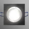 Obrazek Lampa LED oczko czarny szczotkowany kwadrat