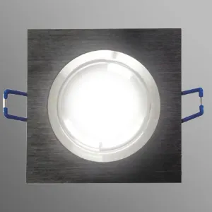 Obrazek Lampa LED oczko czarny szczotkowany kwadrat