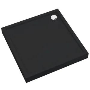 Obrazek Brodzik kwadratowy Black Mat 80x80x12 Espera Plus AQM4630CMG
