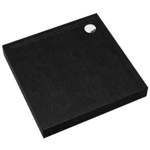 Obrazek Brodzik kwadratowy Black Stone 90x90x12 Espera Plus AQM4631CST