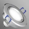 Obrazek Lampa LED Oczko srebrny błyszczący okrągły 3W1 6W 4000K