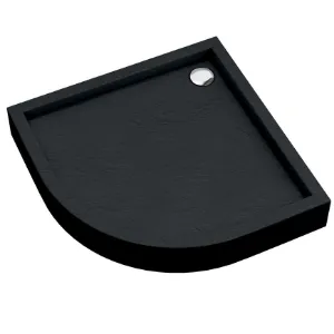 Obrazek Brodzik półokrągły Astrix 90x90x16 czarny struktura AQM4734CST