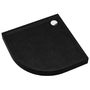 Obrazek Brodzik półokrągły Black Stone 90x90x12 R55 Espera Plus AQM4634CST