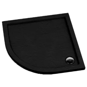 Obrazek Brodzik półokrągły Black Stone 80x80x5 R55 Espera AQM263CST