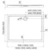 Obrazek Brodzik prostokątny 90x100x5 Espera AQM268